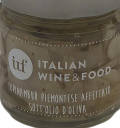 Topinambur Piemontese affettato sott'olio di oliva IWF