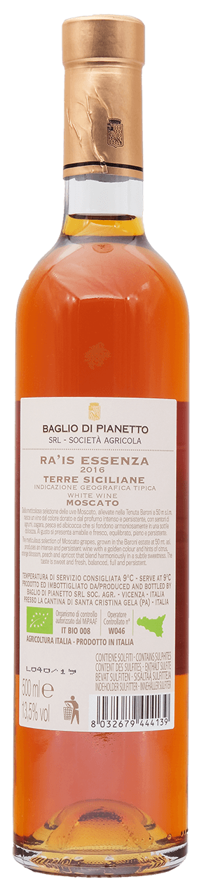 Baglio di Pianetto - Ra'is Essenza Moscato Retro